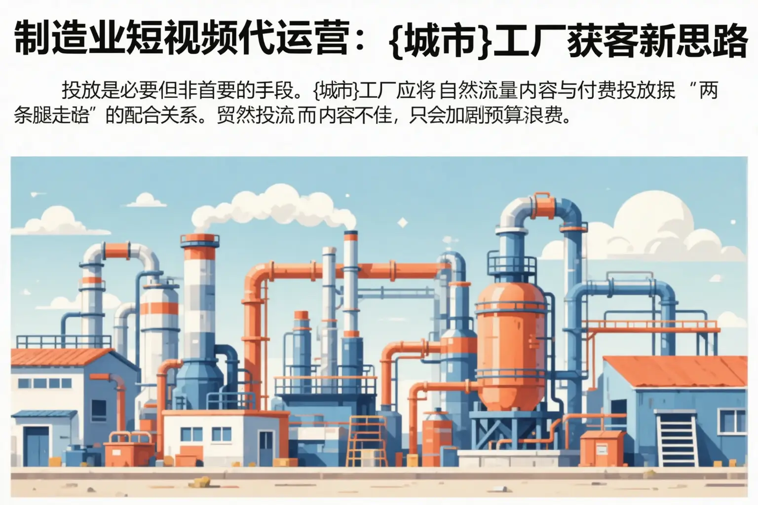 制造业短视频代运营:吴忠工厂获客新思路