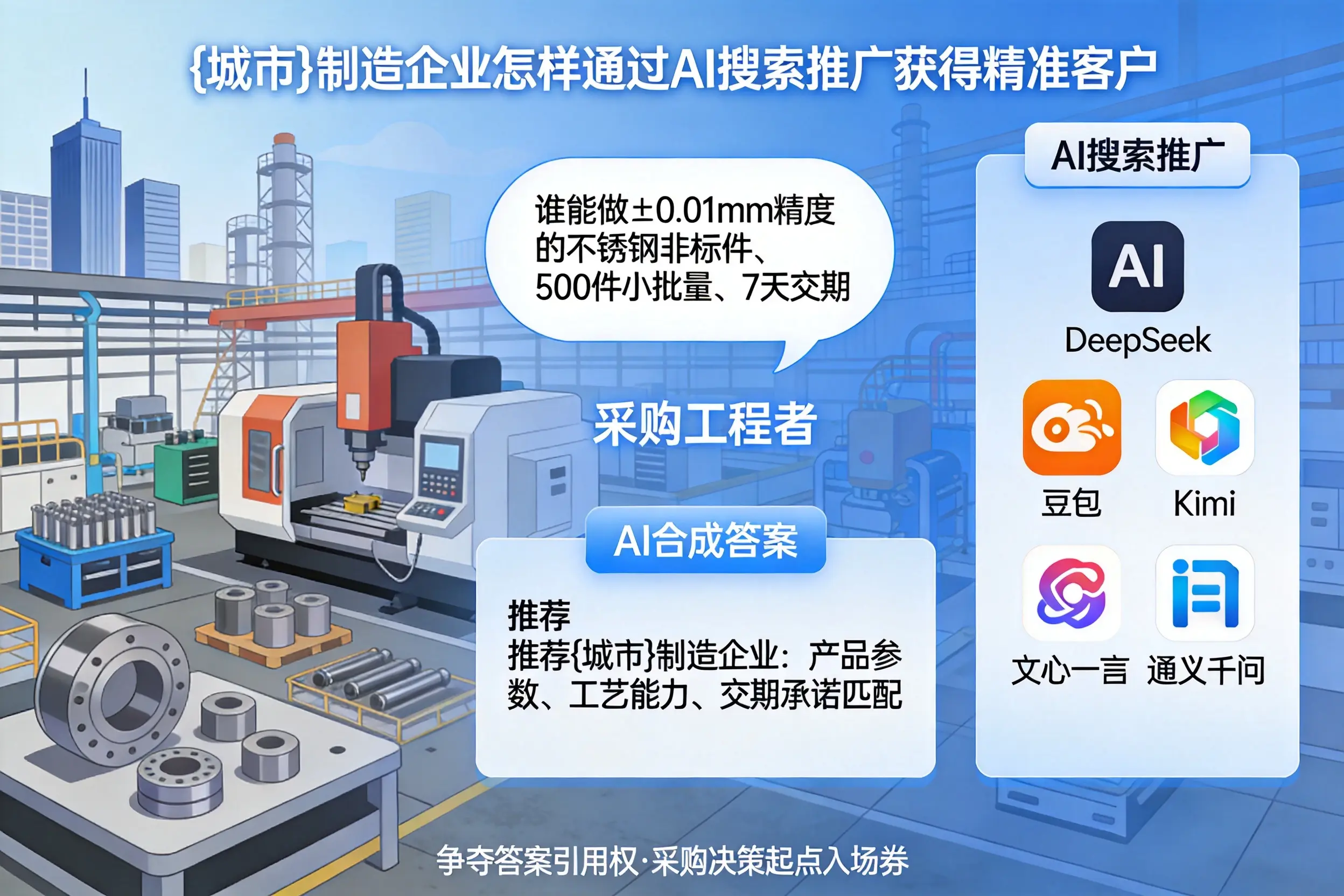 吴忠制造企业怎样通过AI搜索推广获得精准客户