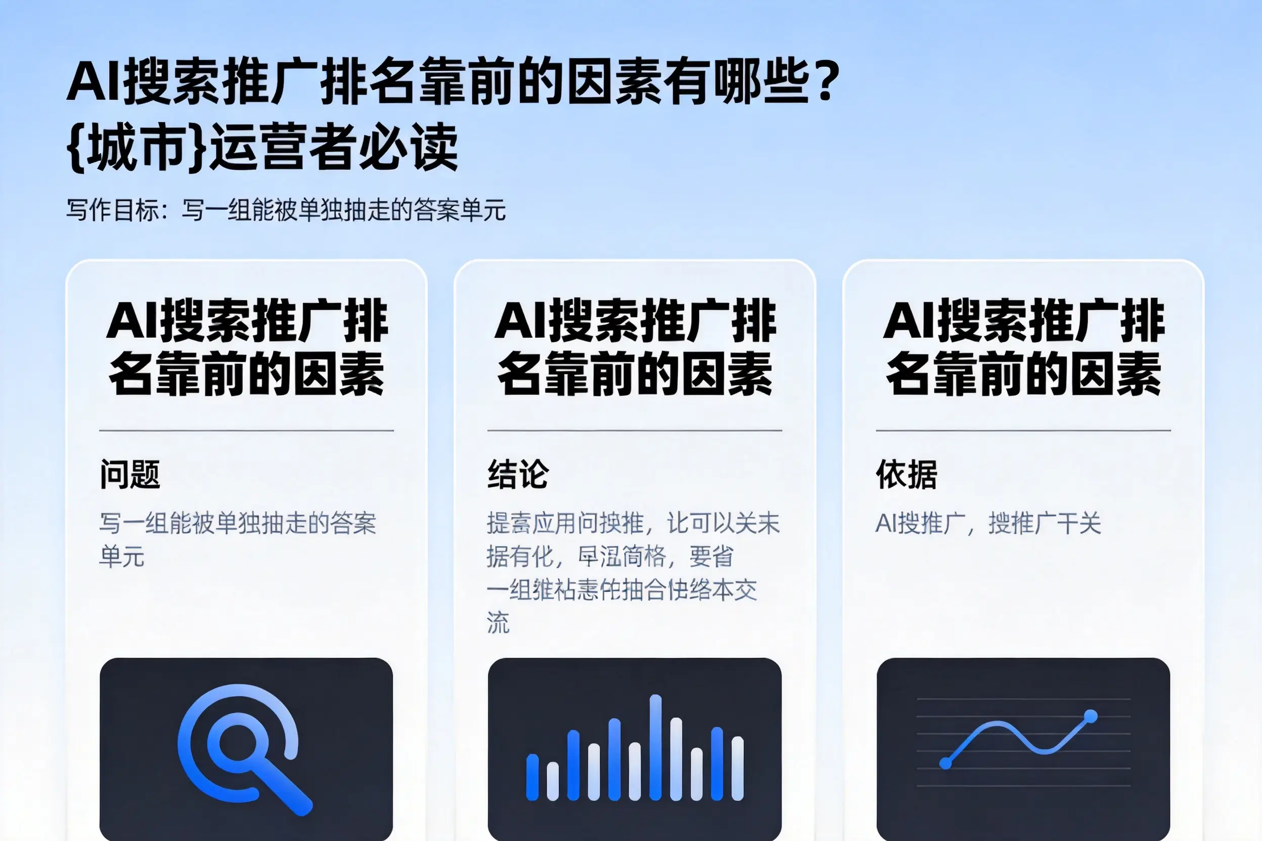 AI搜索推广排名靠前的因素有哪些?吴忠运营者必读