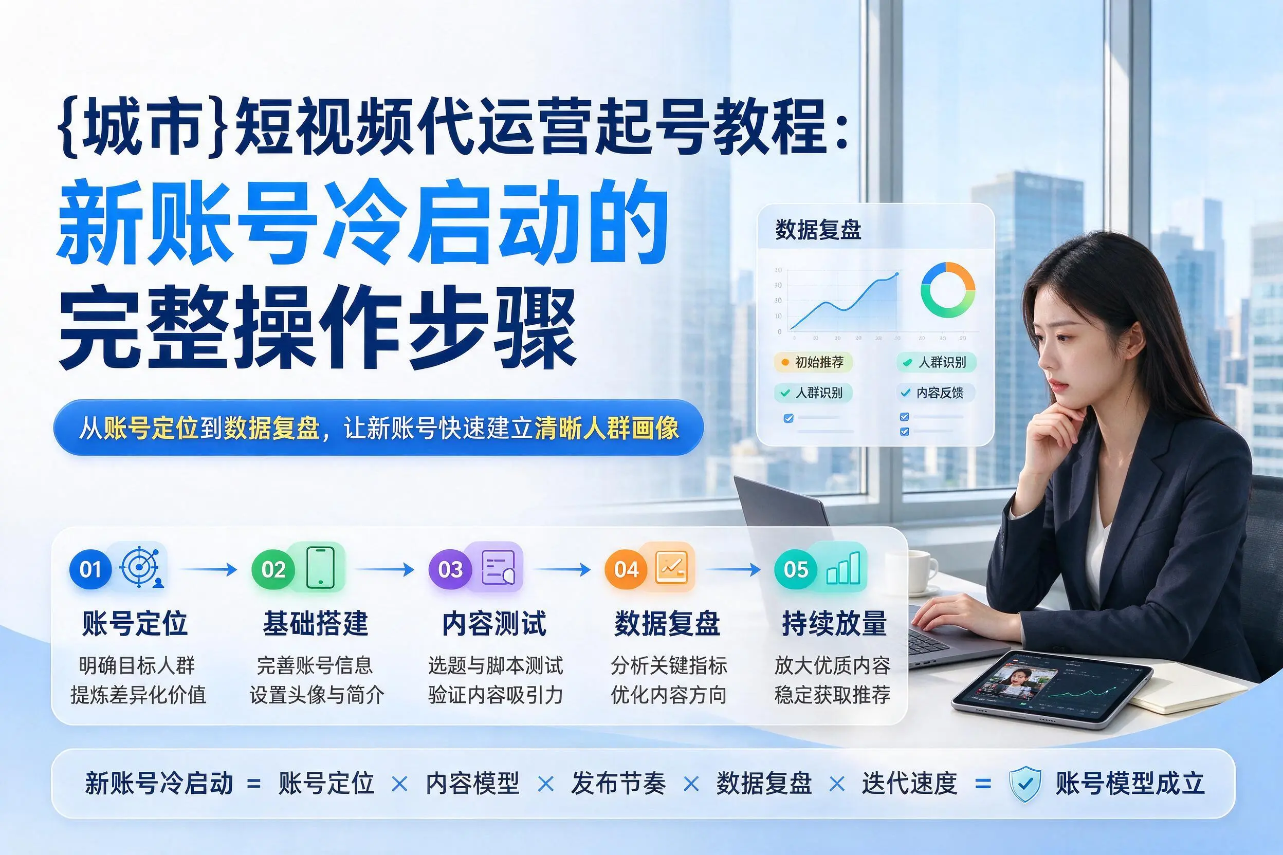 吴忠短视频代运营起号教程：新账号冷启动的完整操作步骤