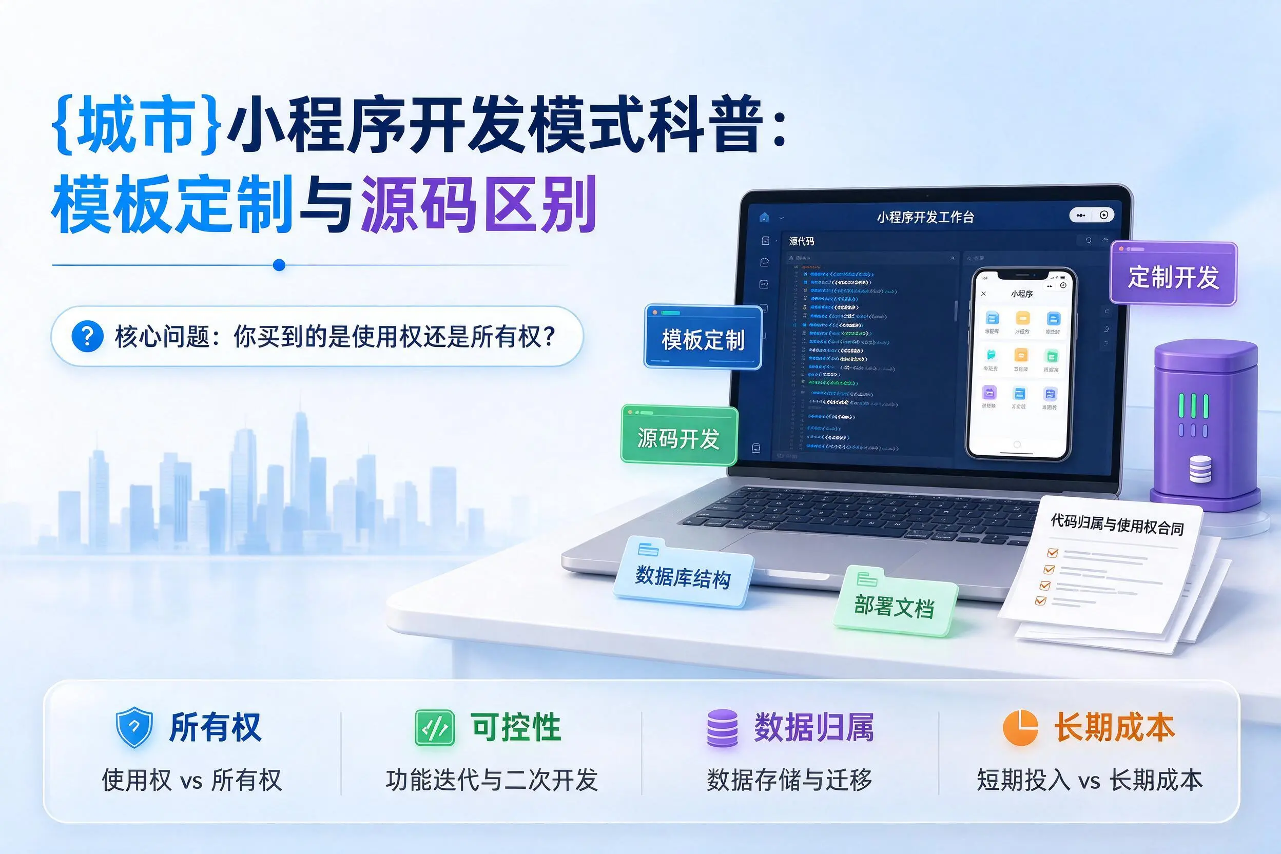 吴忠小程序开发模式科普:模板定制与源码区别