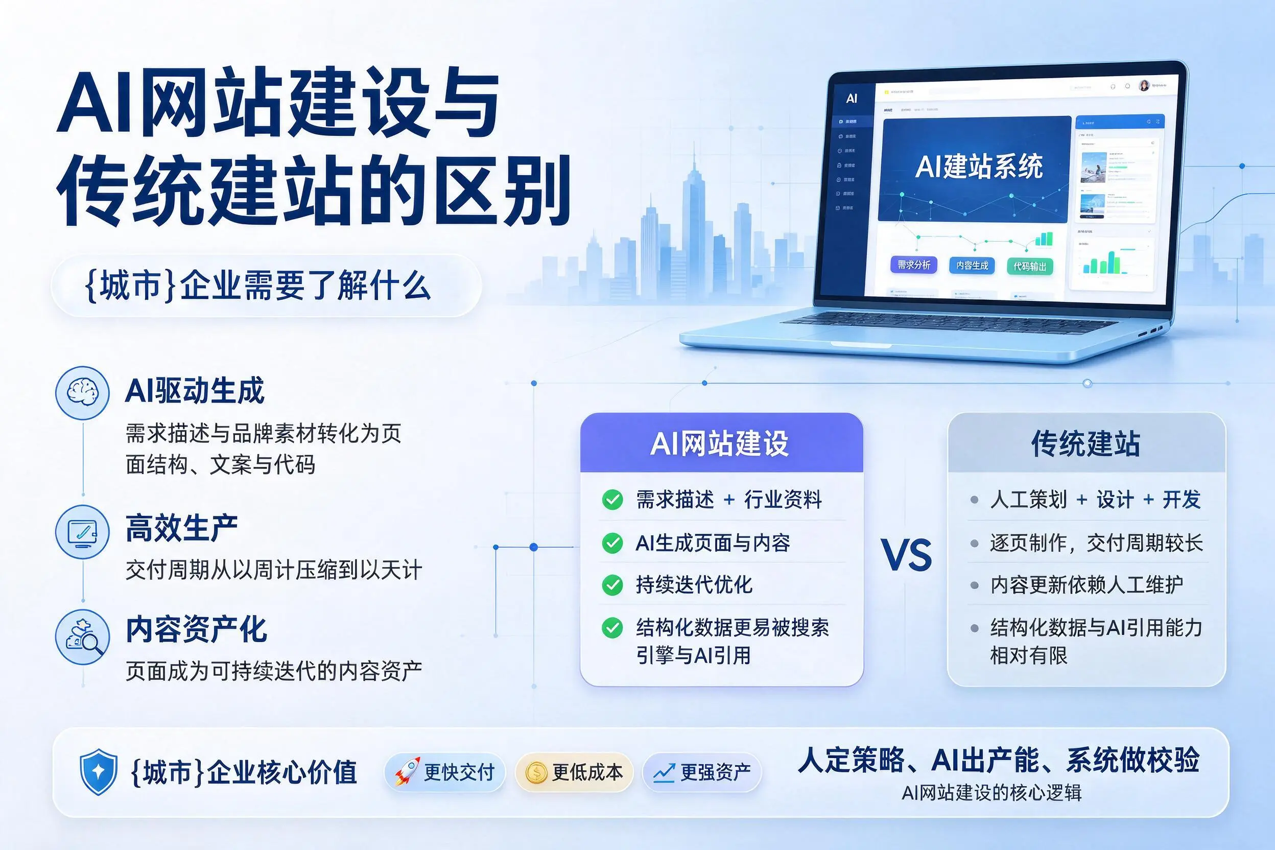 AI网站建设与传统建站的区别,吴忠企业需要了解什么