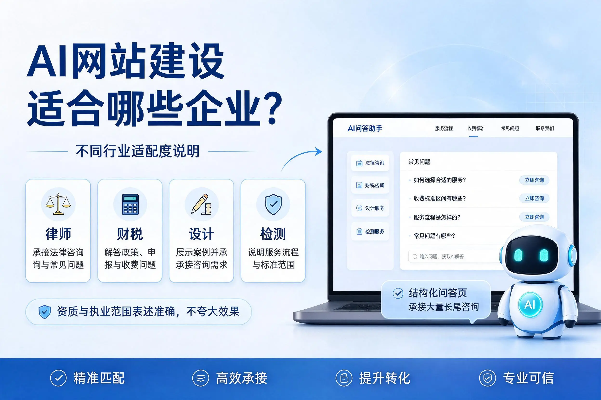 AI网站建设适合哪些企业?吴忠不同行业适配度说明